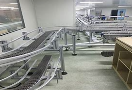 柔性輸送帶的傳輸鏈?zhǔn)侨绾斡筛邚?qiáng)度工程塑料制成的？
